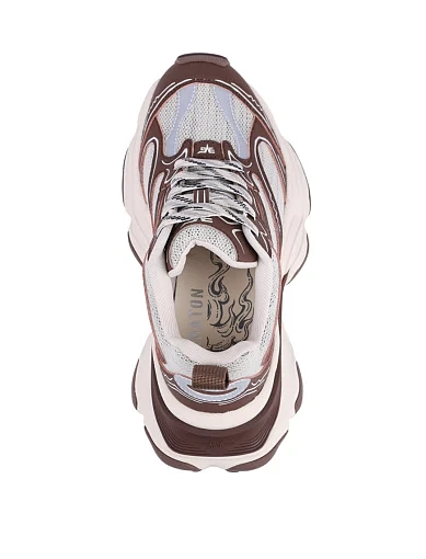 Жіночі кросівки MIRATON зі штучної шкіри коричневі - фото 5 - Miraton