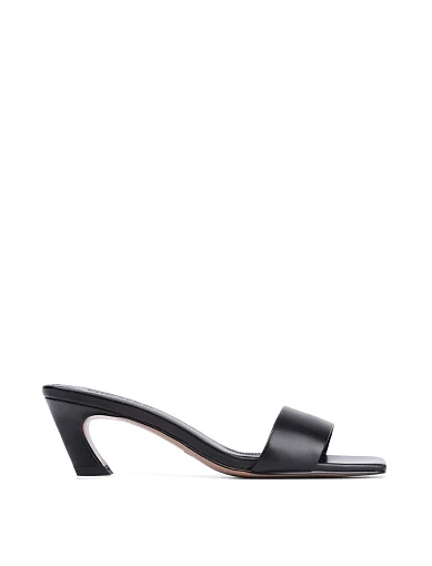 Жіночі сабо MIRATON шкіряні чорні - фото 2 - Miraton