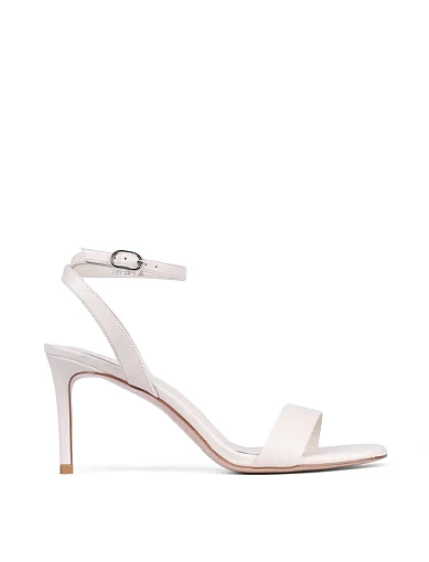 Жіночі босоніжки MiaMay шкіряні рисового кольору - фото 2 - Miraton