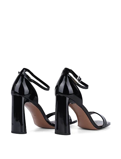 Жіночі босоніжки MIRATON лакові чорні - фото 4 - Miraton