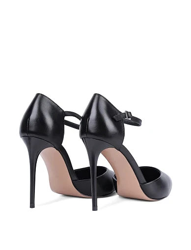 Жіночі туфлі Mia May шкіряні чорні - фото 4 - Miraton