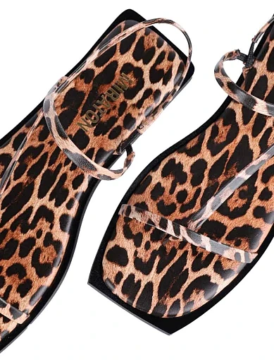 Жіночі сандалі MIRATON шкіряні леопардові - фото 5 - Miraton