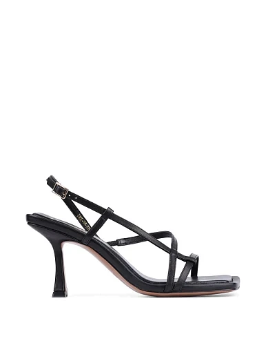 Жіночі босоніжки MIRATON шкіряні чорні - фото 2 - Miraton