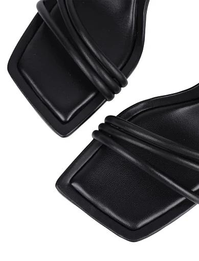 Жіночі босоніжки MIRATON шкіряні чорні - фото 6 - Miraton