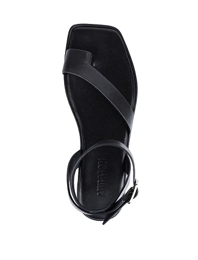 Жіночі сандалі MIRATON шкіряні чорні - фото 3 - Miraton