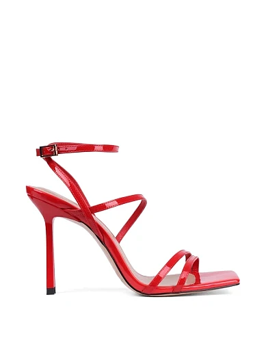 Жіночі босоніжки MIRATON лакові червоні - фото 2 - Miraton