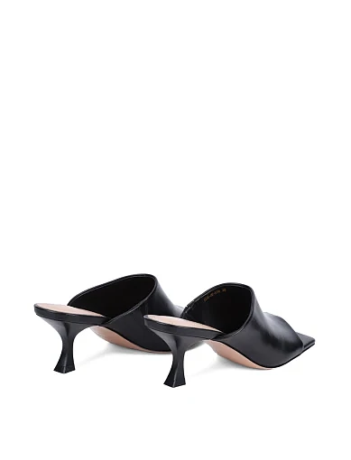 Жіночі сабо MIRATON шкіряні чорні чорні - фото 4 - Miraton