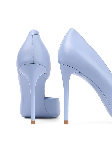 Жіночі туфлі Mia May шкіряні блакитні - фото 2 - Miraton