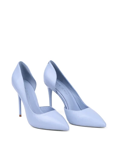 Жіночі туфлі Mia May шкіряні блакитні - фото 3 - Miraton