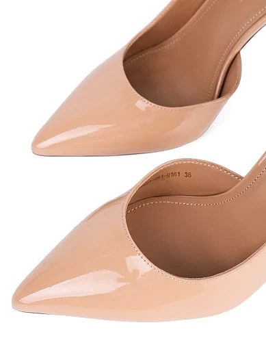 Жіночі туфлі MiaMay лакові бежеві - фото 5 - Miraton