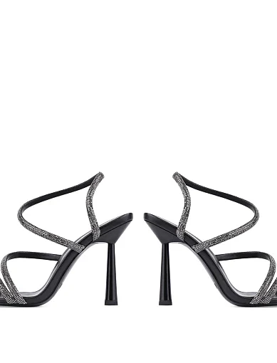 Жіночі босоніжки MIRATON шкіряні чорні - фото 3 - Miraton