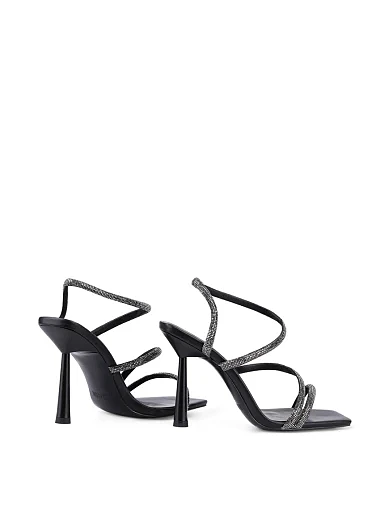 Жіночі босоніжки MIRATON шкіряні чорні - фото 5 - Miraton