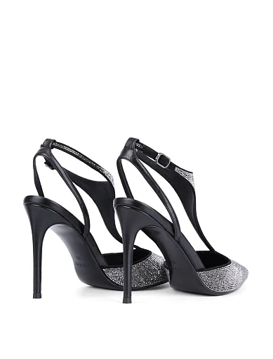 Жіночі туфлі слінгбеки MiaMay шкіряні чорні - фото 4 - Miraton