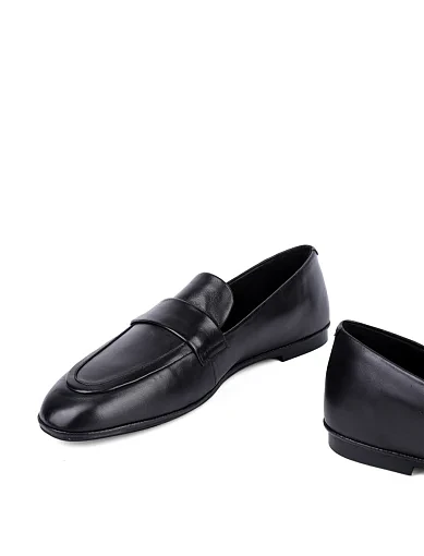 Жіночі сліпери MIRATON шкіряні чорні - фото 2 - Miraton