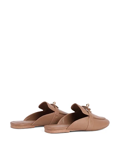 Жіночі сліпери MIRATON шкіряні бежеві - фото 4 - Miraton