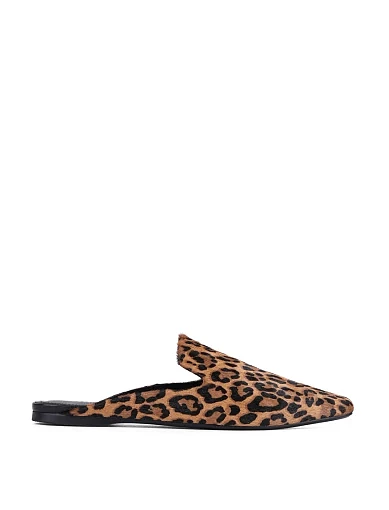 Жіночі сліпери MIRATON шкіряні леопардові - фото 2 - Miraton