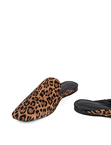 Жіночі сліпери MIRATON шкіряні леопардові - фото 3 - Miraton