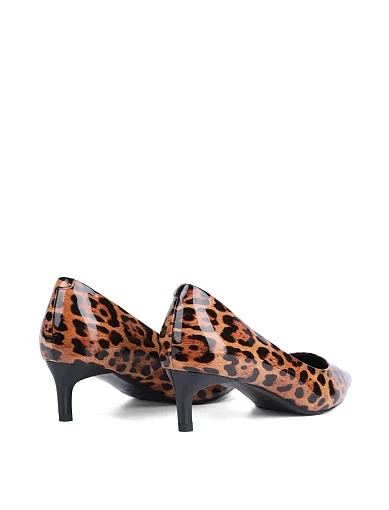 Жіночі туфлі човники MIRATON лакові леопардові - фото 4 - Miraton