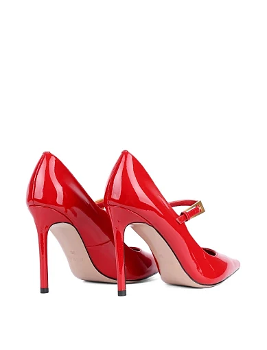 Жіночі туфлі MIRATON лакові червоні - фото 4 - Miraton
