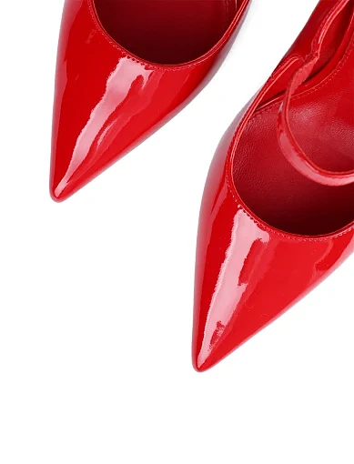 Жіночі туфлі MIRATON лакові червоні - фото 5 - Miraton