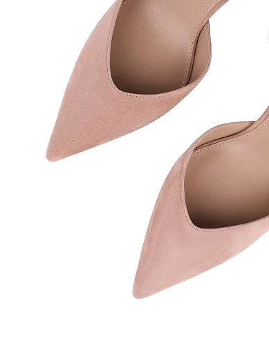 Жіночі туфлі Mia May велюрові бежеві - фото 5 - Miraton