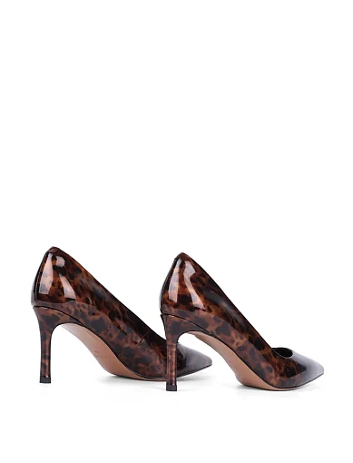 Женские туфли лодочки Mia May лаковые леопардовые - фото 4 - Miraton