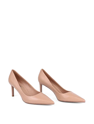 Жіночі туфлі MIRATON шкіряні бежеві - фото 3 - Miraton