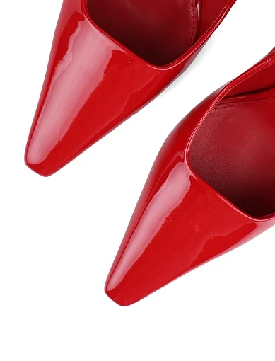 Жіночі туфлі човники MIRATON лакові червоні - фото 5 - Miraton