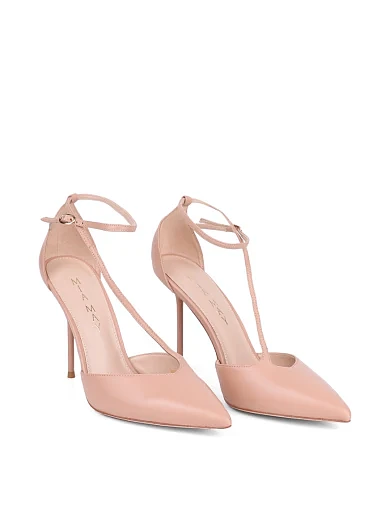 Жіночі туфлі MIRATON шкіряні бежеві - фото 3 - Miraton