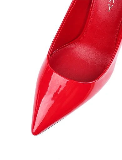 Жіночі туфлі човники MiaMay лакові червоні - фото 5 - Miraton