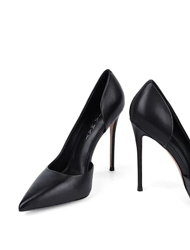 Жіночі туфлі MiaMay шкіряні чорні - фото 2 - Miraton