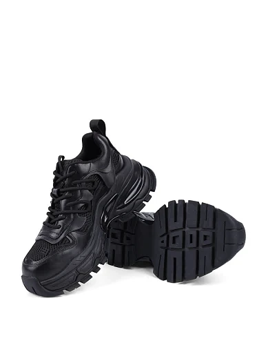 Жіночі кросівки MIRATON шкіряні чорні - фото 2 - Miraton