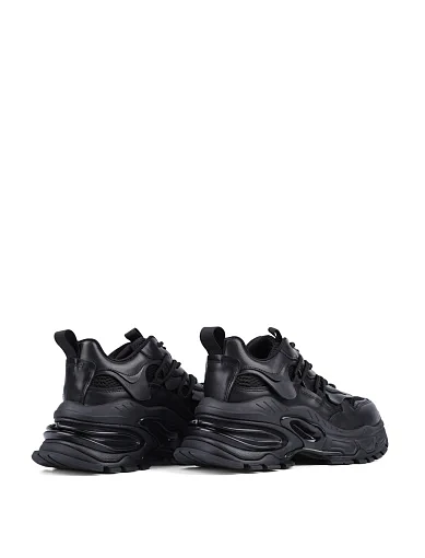 Жіночі кросівки MIRATON шкіряні чорні - фото 4 - Miraton