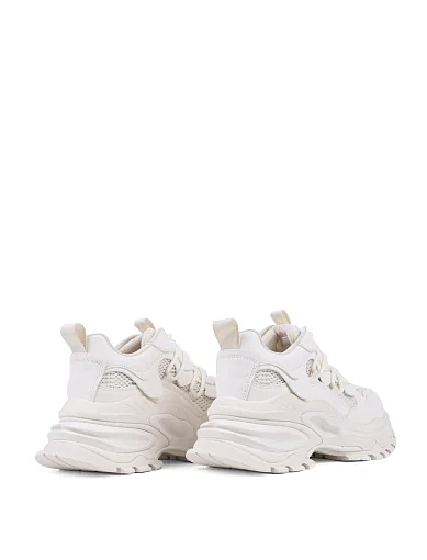 Жіночі кросівки MIRATON шкіряні рисового кольору - фото 4 - Miraton