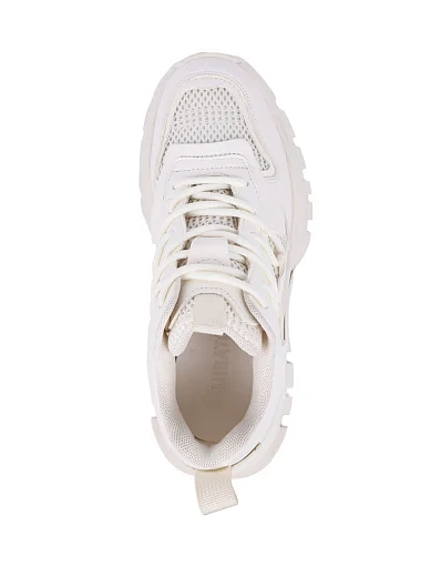 Жіночі кросівки MIRATON шкіряні рисового кольору - фото 5 - Miraton