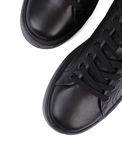 Жіночі кеди MIRATON шкіряні чорні - фото 5 - Miraton