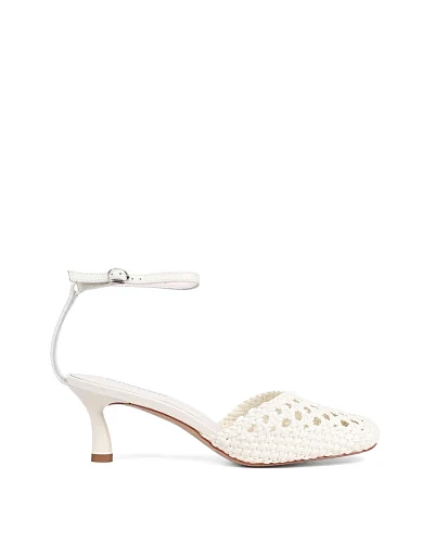 Жіночі босоніжки MIRATON шкіряні рисового кольору - фото 2 - Miraton