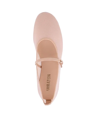 Жіночі балетки MIRATON із сітки бежеві - фото 3 - Miraton