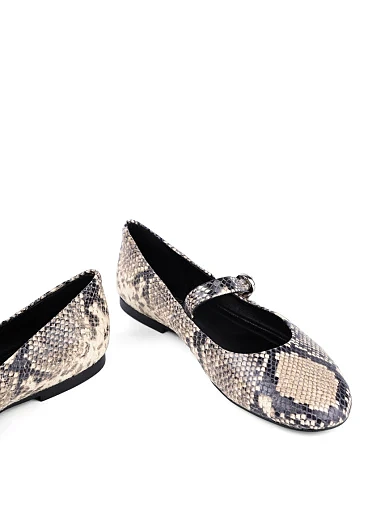 Жіночі балетки MIRATON шкіряні різнокольорові - фото 2 - Miraton