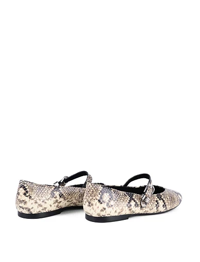 Жіночі балетки MIRATON шкіряні різнокольорові - фото 4 - Miraton