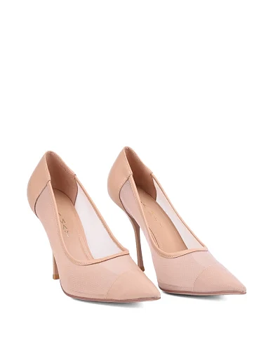 Жіночі туфлі Mia May шкіряні бежеві - фото 3 - Miraton