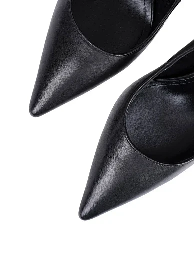 Жіночі туфлі Mia May шкіряні чорні - фото 5 - Miraton