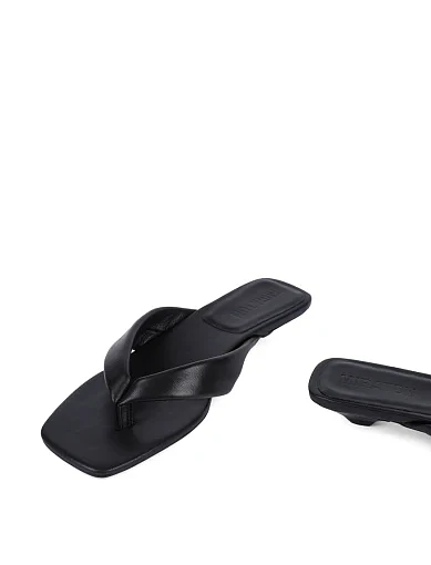 Жіночі сабо MIRATON шкіряні чорні жіночі - фото 2 - Miraton