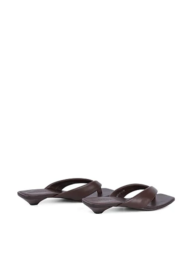Жіночі сабо MIRATON шкіряні коричневі - фото 4 - Miraton