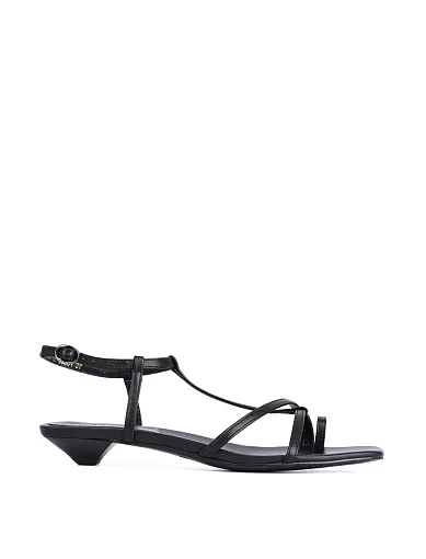 Жіночі босоніжки MIRATON шкіряні чорні - фото 2 - Miraton