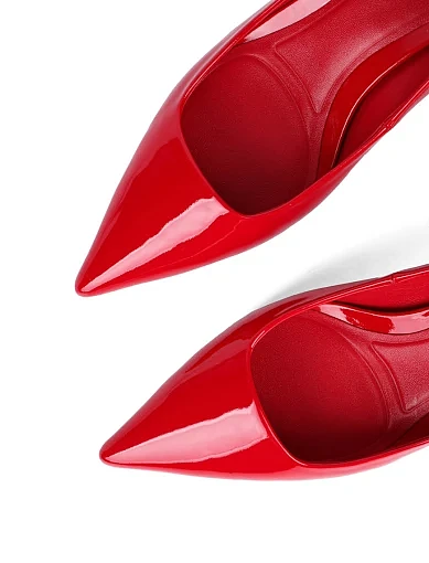 Жіночі туфлі MIRATON лакові червоні - фото 5 - Miraton