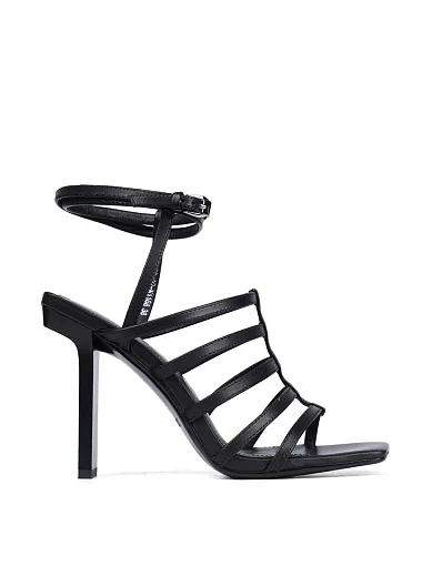 Жіночі босоніжки MIRATON шкіряні чорні - фото 2 - Miraton