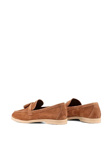 Жіночі сліпери Attizzare велюрові коричневі - фото 4 - Miraton