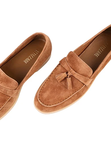 Жіночі сліпери Attizzare велюрові коричневі - фото 5 - Miraton