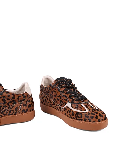 Жіночі кеди MIRATON шкіряні леопардові - фото 2 - Miraton